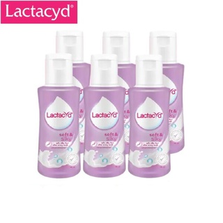 LACTACYD แลคตาซิด ซอฟท์แอนด์ซิลค์กี้ ผลิตภัณฑ์ทำความสะอาดจุดซ่อนเร้น 60 มล. (แพ็ค 6 ขวด) (8850886002320)