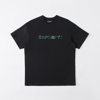 Carhartt WIP เสื้อยืดคอกลม แขนสั้น พิมพ์ลายตัวอักษร หลากสี อินเทรนด์ สําหรับผู้ชาย และผู้หญิง