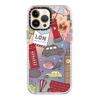 Casetify London by Megan McKean 13 Pro Max  Impact Case  สี: Iridescent [13PMสินค้าพร้อมส่ง]