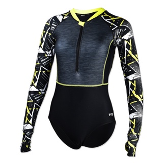 TYR Lumina Long Sleeve One Piece Zip Suit ชุดว่ายน้ำผู้หญิง