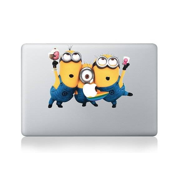 สติ๊กเกอร์ minion สำหรับเครื่อง macbook 13 และ 15 inch