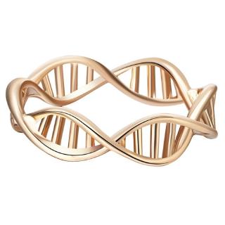 1Pcs DNA Ring Chemistry Science Ring Molecule Rings Neurotransmitter Dopamine Infinity Pattern Ring(Color:Gold Silver)