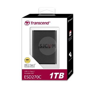 Transcend External SSD 1TB  รับประกัน 3 ปี - มีใบกำกับภาษี-TS1TESD270C