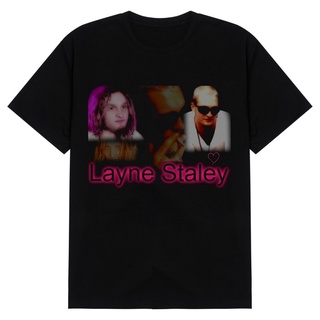 เสื้อยืดผ้าฝ้าย พิมพ์ลายนักร้อง Layne Staley Thomas เลือกลายได้สามารถปรับแต่งได้