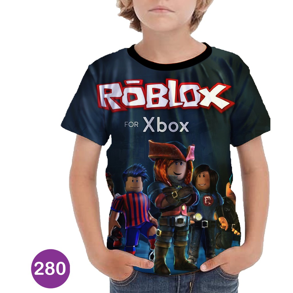 Roblox Printing 3D Game Series เสื้อยืดสําหรับเด็กผู้ชาย-280