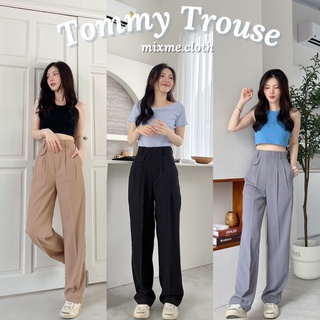 Tommy Trouse กางเกงขากระบอก เอวสูง📢WGVYQH  ลดทันที 80฿ ช็อปครบ 500฿ (1-30 SEP 2022)