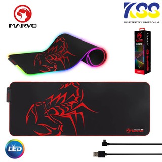 แผ่นรองเม้าท์มีไฟ Marvo รุ่น MG-08 MG-010 Gaming Mouse Pad RGB Black Light (Size M/ XL) รุ่น MG-08 MG010 สินค้าพร้อมส่ง