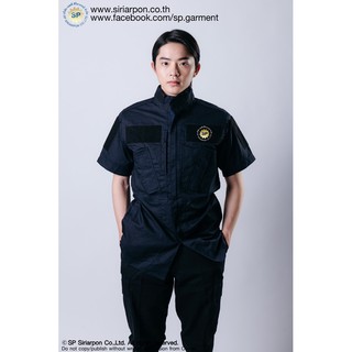 เสื้อคอมแบทแขนสั้นติดตุกแก
