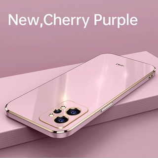 เคส Realme GT 2 Pro เคสป้องกัน ชุบไฟฟ้า เคสกันกระแทก Realme GT2 Pro เคสซิลิโคน TPU นิ่ม เคสด้านหลัง