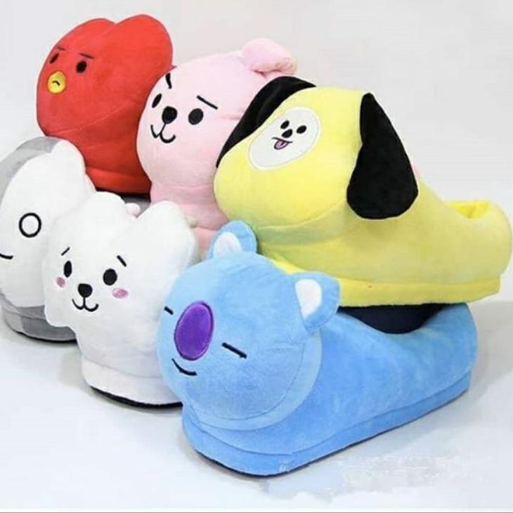 ลดกระหน่ํา (สามารถ COD) รองเท้าแตะ ลายการ์ตูน KPOP BTS - gabedemand.th ...