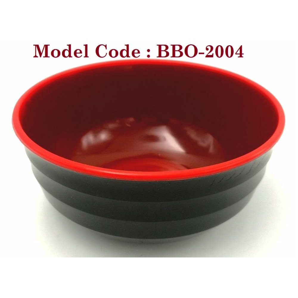 BBO-2004 ชามซุปสีดําสีแดงเมลามีน D14cm x H7cm