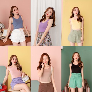 Kimmame - เสื้อ รุ่น Moon Rayon Crop 6 สี