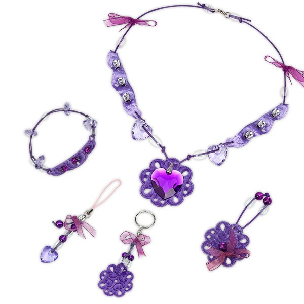 123 Paint ชุดเครื่องประดับ ม่วง Amethyst