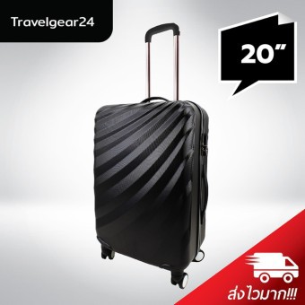 TravelGear24 กระเป๋าเดินทางขนาด 20" Luggage 20" Model A10021 (Black/สีดำ)