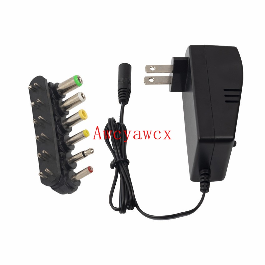 อะแดปเตอร์แปลงไฟแบบปรับได้ Universal Adjustable 3V-12V AC DC Power Supply Adaptor 30W 3V 4.5V 6V 7.5