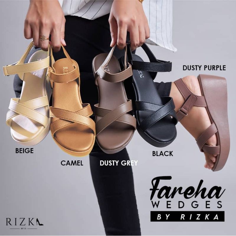 WEDGES ผู้หญิงสุดฮอต WEDGES FAREHA WEDGES ใหม่โดย RIZKA