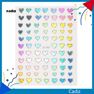 Cadi สติกเกอร์ตกแต่งเล็บ ลายดอกไม้ ผีเสื้อ หัวใจ น้ําหนักเบา ใช้ง่าย DIY