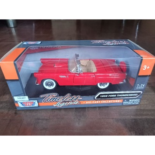 โมเดลรถ ford thunderbird 1956 1:24