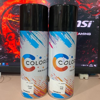 สีเปรย์เก็บงานอลูมิเนียม สีซาฮาร่า  Color Spray for aliminium สเปรย์สำหรับพ่นผิวอลูมิเนียม