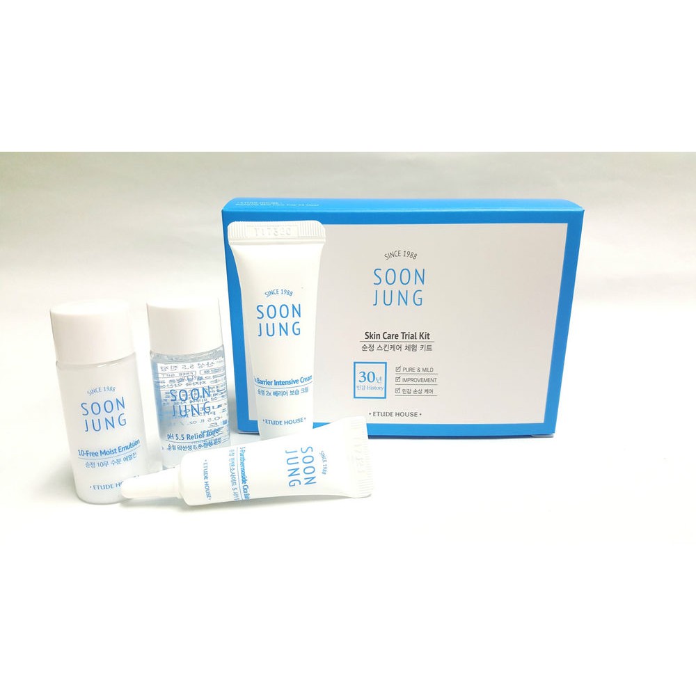 (พร้อมส่ง) Etude House Soon Jung Skin Care Trial Kit (4 Items)