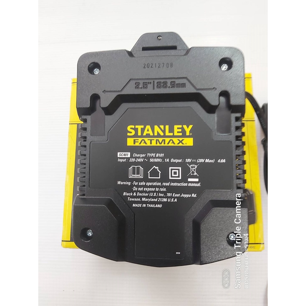 STANLEY FATMAX แท่นชาร์จ 20V รุ่น SC401 (4A) และ SC200 (2A) รับประกันศูนย์ 1 ปี SC401-B1 SC200-B1 ราคา ถูกที่สุด ดีลบีเคเค แกลเลอรีภาพที่ 4