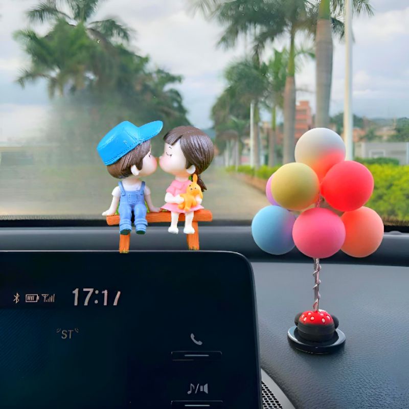 อุปกรณ์ตกแต่งรถยนต์ ตุ๊กตาหน้ารถ ของแต่งรถ ตุ๊กตาคู่รัก ของแต่งรถน่ารักๆ อุปกรณ์ตกแต่งภายในรถยนต์
