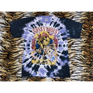 เสื้อมัดย้อม GUNS N ROSES JOCKER ©1991 ผ้ามัดย้อมฟอกนุ่ม งานใหม่ทำเก่าสกีนเต็มหน้าหลัง