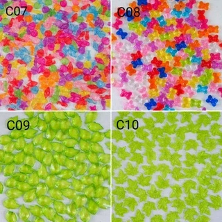 ลูกปัดแบบใสคละสี 15g / 30g (รอบส่งทุกวัน)