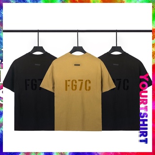 เสื้อยืดแขนสั้น ผ้าฝ้าย พิมพ์ลายตัวอักษร Fg7c ขนาดใหญ่ สไตล์ฮิปฮอป วินเทจ สําหรับผู้ชายS-5XL