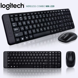 Logitech Wireless Combo MK220 ชุดคีย์บอร์ดและเมาส์ไร้สาย (แป้นพิมพ์ไทย/Eng)