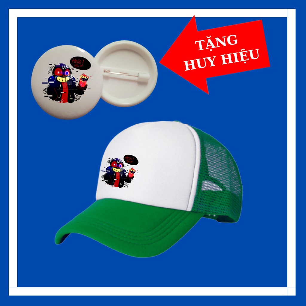 หมวกเบสบอลเด็ก Error Sans Undertale ป้าย Sans สุดคูล