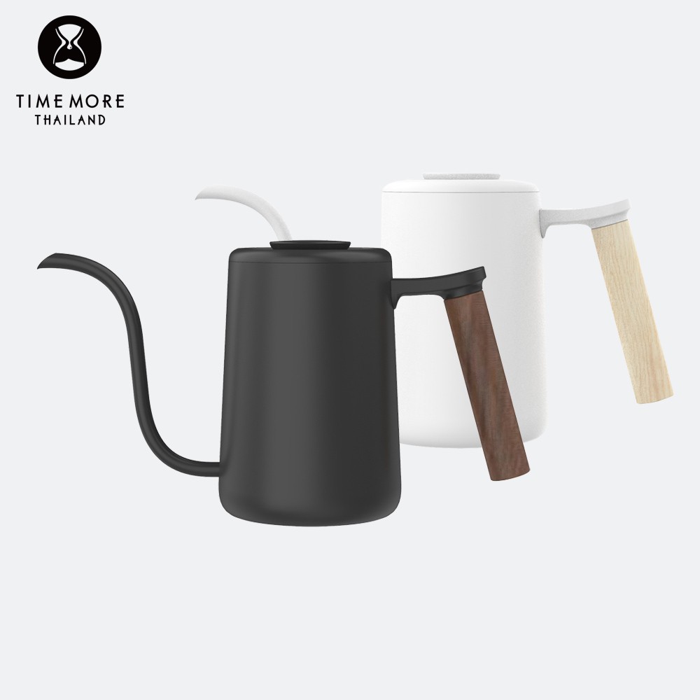 Tea, Coffee & Bartending Equipments 1100 บาท TIMEMORE กาดริปกาแฟด้ามจับไม้ 700 ml. – Kettle Fish Youth 700 ml. Home & Living