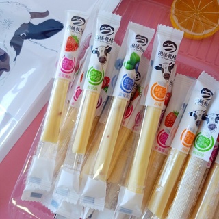 🔥เก็บโค้ดส่งฟรีหน้าร้าน🔥 Milk Stick นมแท่งรสผลไม้ อร่อย หอม หวาน อายุการเก็บรักษา 12 เดือน ดูวันผลิตข้างซอง