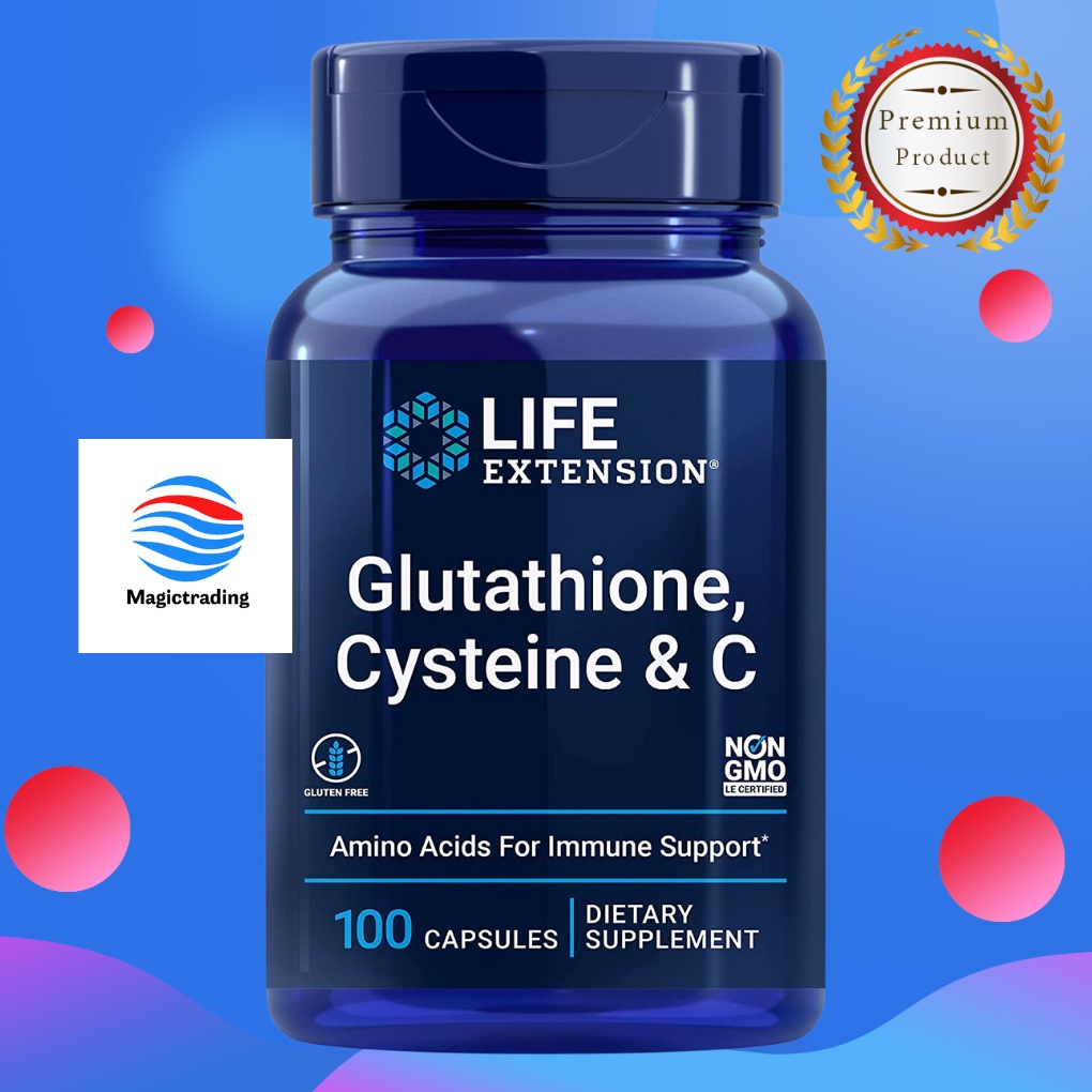 Life Extension Glutathione, Cysteine & C / 100 Capsules