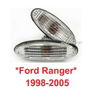 ไฟแก้ม คริสตัล ไฟข้างรถ Ford Courier ranger 1998-2005 ฟอร์ด คูเรีย ฟอร์ดเรนเจอร์ ไฟเลี้ยวข้างไฟสัญญาณ พร้อมขั้วและหลอด