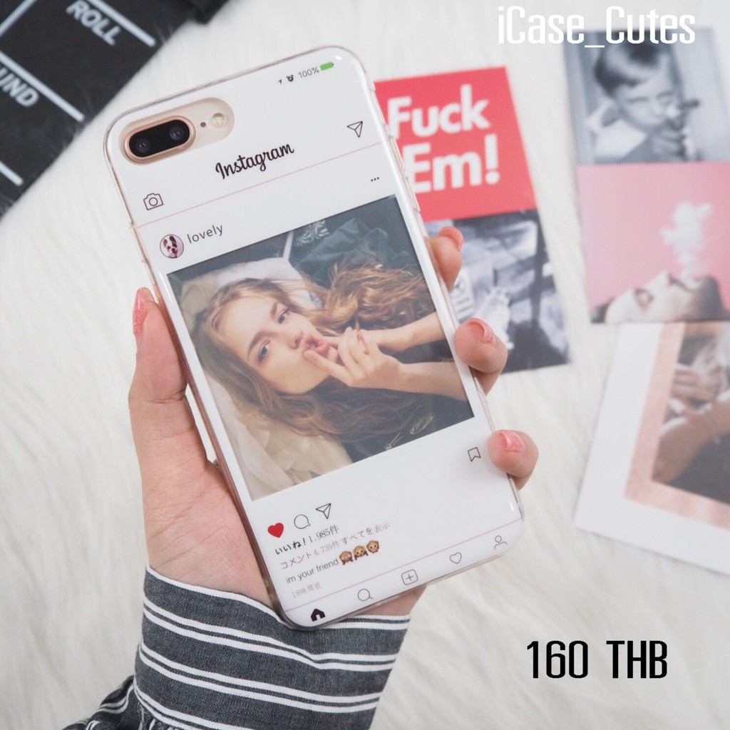 🚛พร้อมส่งจากไทย🍒เคสไอโฟนเคสinstagram 📱 i6,6s,6+,6s+,7,7+,8,8+,X 💸 180 บาท