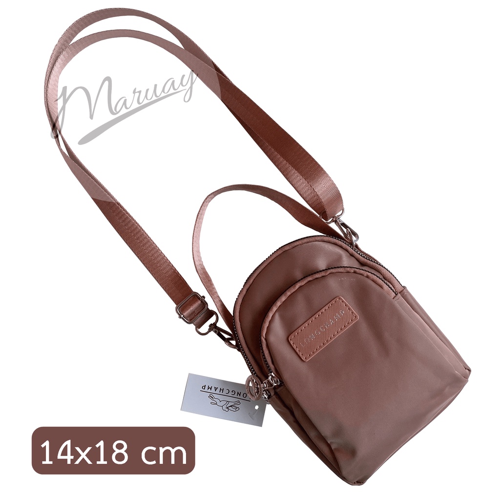 Phone & Key Wallets 179 บาท กระเป๋า LONGCHAMP 3ช่อง ทรงรี (18×14 cm) พร้อมสายสะพายยาว แบบถอดออกไ Women Bags