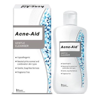 acne-aid สีฟ้า 100 ml ผลิตภัณฑ์ทำความสะอาดผิวหน้า