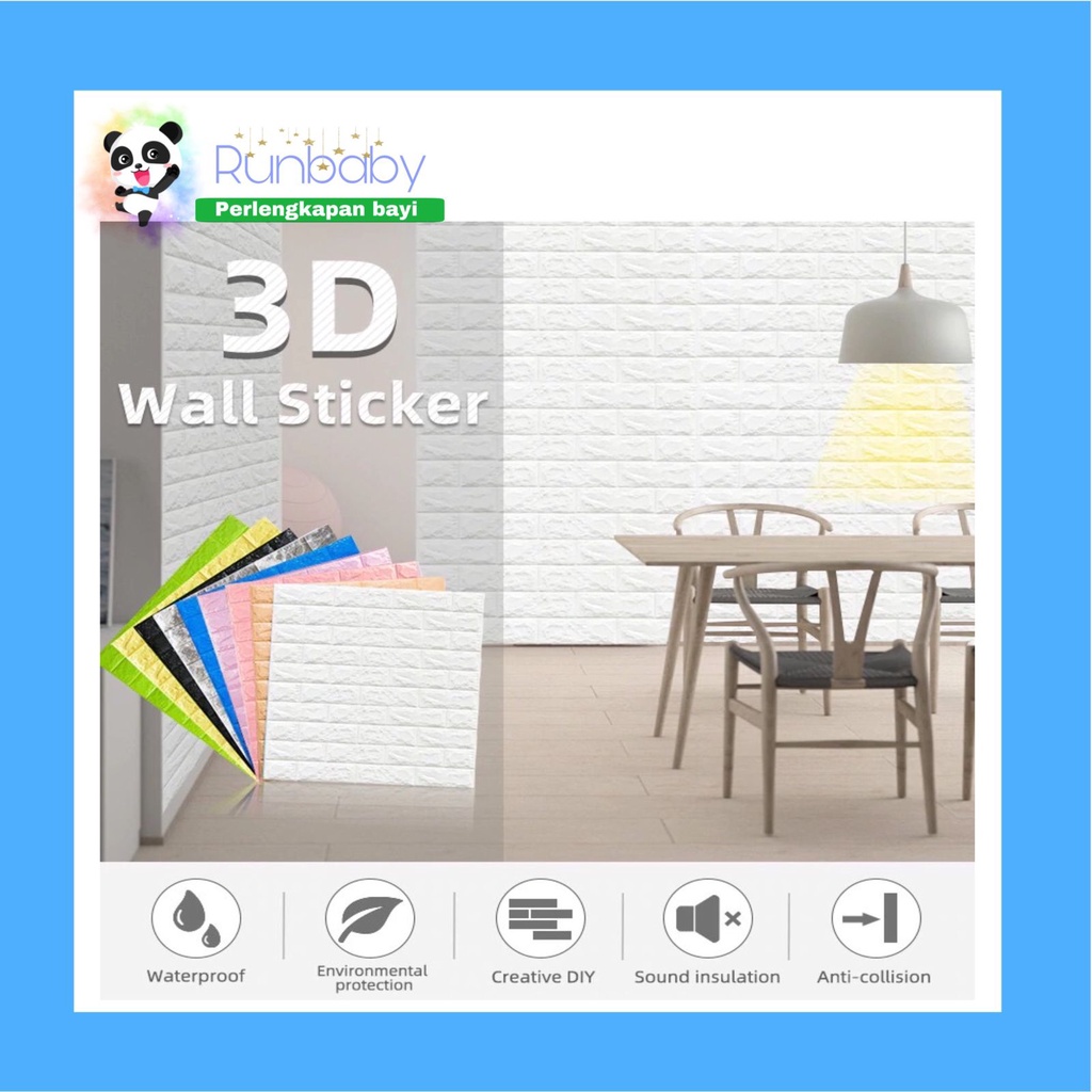 RUN542 ผนังผนัง 3D โฟมอิฐ MOTIF 70X77CM