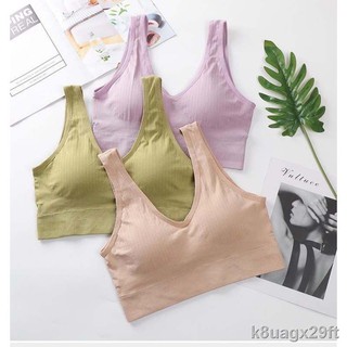 ชุดชั้นใน sister ☊☒LB8850สปอร์ตบรา คนอ้วน ชุดชั้นในสาวอวบ สาวอ้วน Sport Bra เสื้อในไร้ขอบ เสื้อในไร้โครง ชุดชั้นในถนอมท