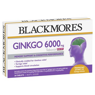 Blackmores สูตร Ginkgo 6000mg