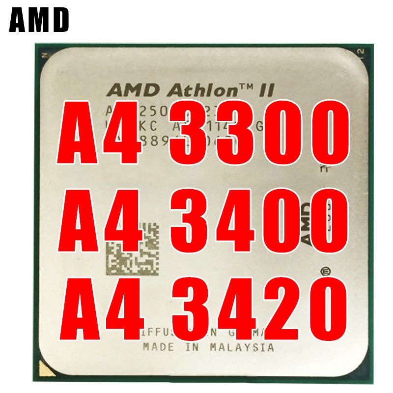 AMD A4 3300 3400 3420 FM1 905CPU dual-core จอแสดงผลรวม FM1 905 พิน