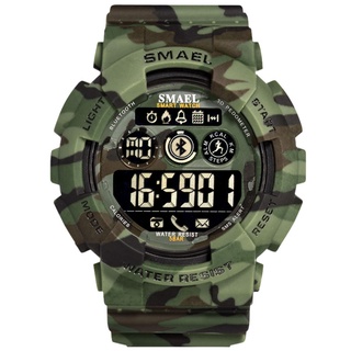 Military Digital Men Watches SMAEL New fashion Watch digital LED Clock 50M Waterproof Army Watches Sport 8013 CamoWatch