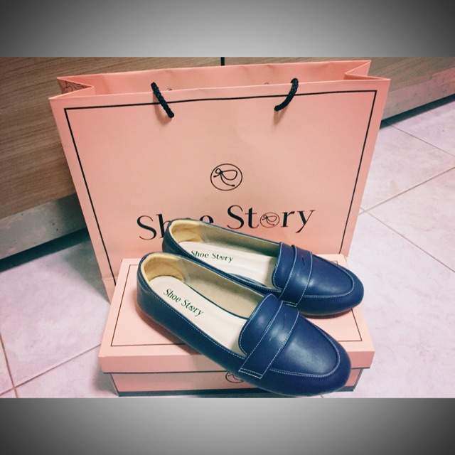 Shoe Story รองเท้าคัทชู ผู้หญิง สีกรม size 35
