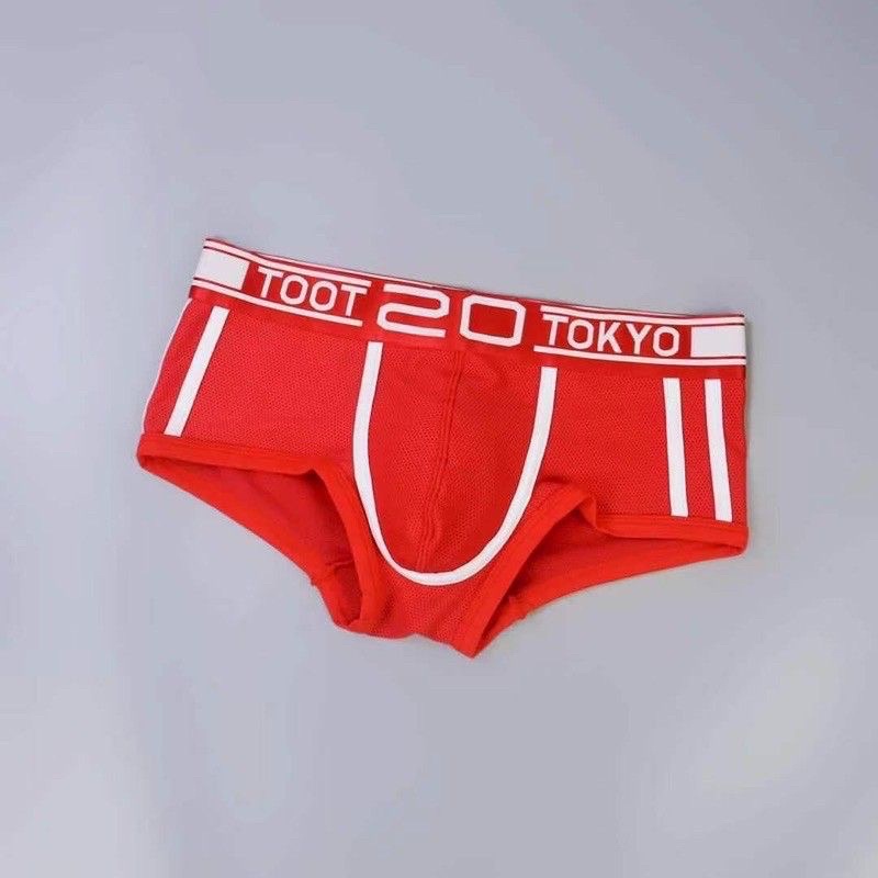 กางเกงในแฟชั่นชาย เอวต่ำ ผ้าคอตตอน Size M / L / XL /XXLมี5สี