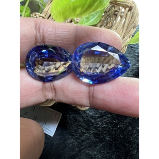 69 carats 17x23mm  Blue sapphire Ceylon2 pieces