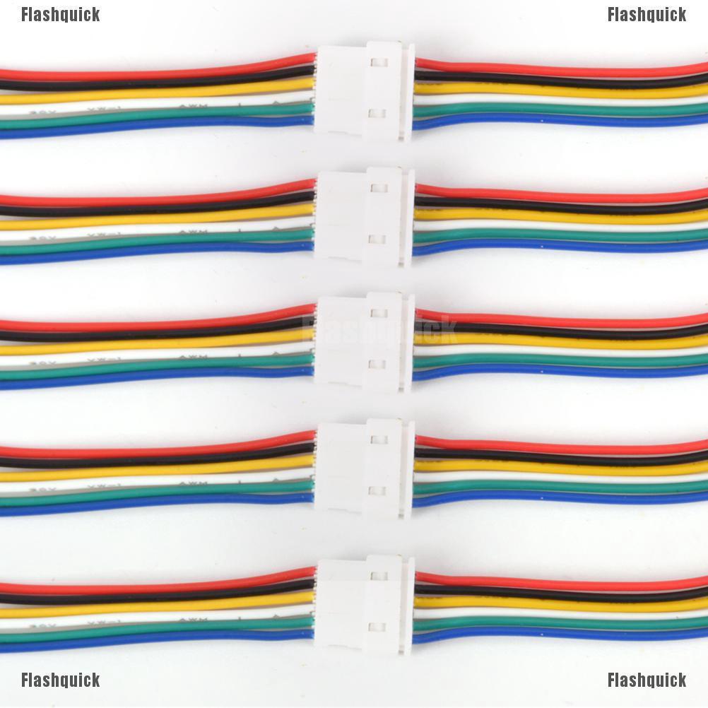 สายเคเบิ้ลเชื่อมต่อ Micro JST GH 1.25 2-pin to 6-Pin Male &amp; Female 5 คู่