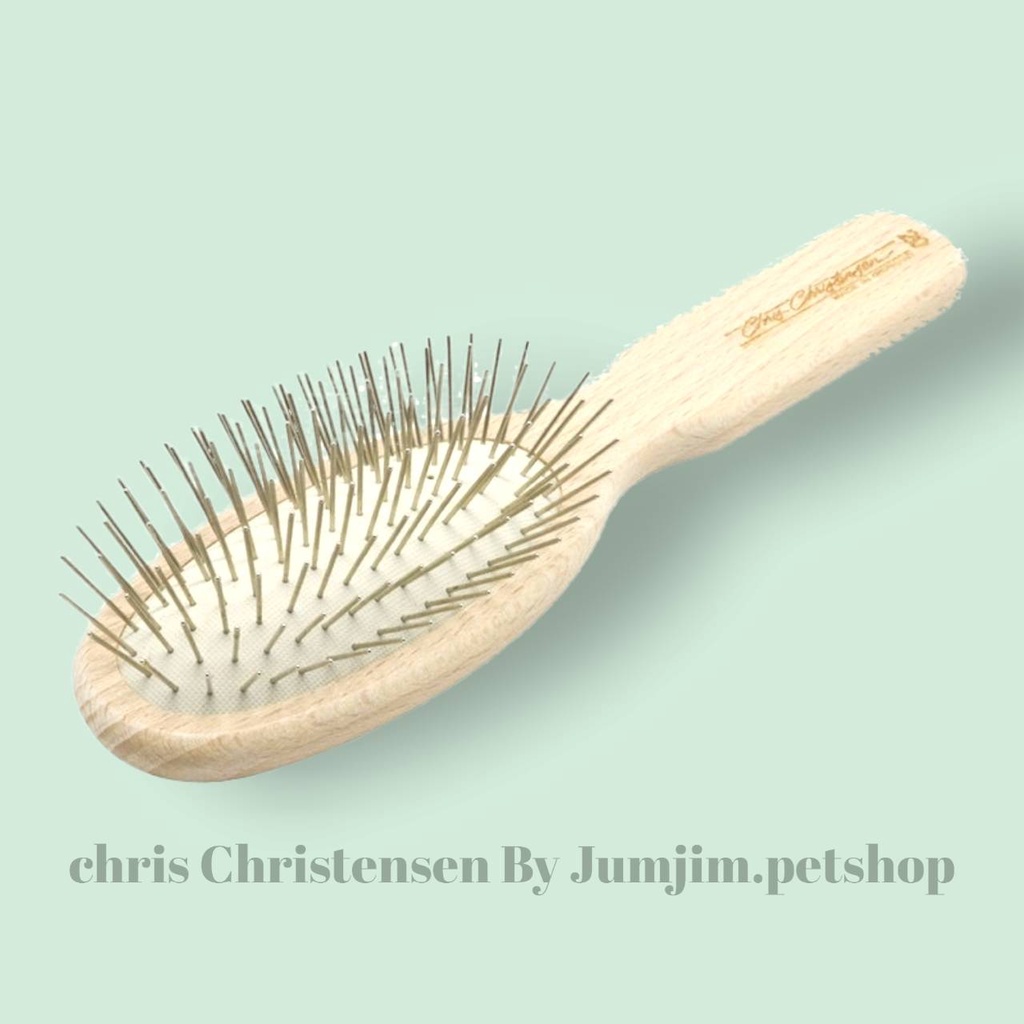 Chris Christensen​ หวี A020 20 Oval Pin Brush Original.เกรดพรีเมี่ยม​ by jumjim.petshop