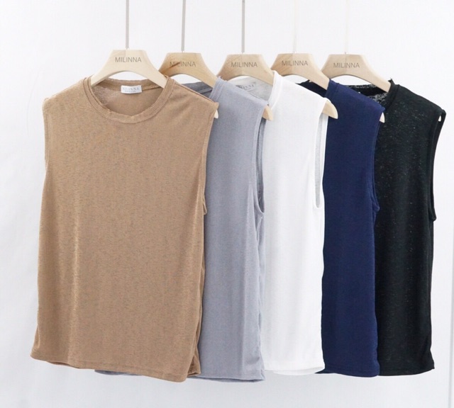 คอกลมแขนกุด ผ้าซีทรูใส่สบายไม่ต้องรีด เสื้อผ้าแฟชั่นผู้หญิง ราคา ถูกที่สุด ดีลบีเคเค แกลเลอรีภาพที่ 4