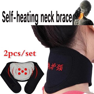 Self Heating Tourmaline Neck Collar Magnetic Therapy Support Belt Brace for Cervical Spine Pain Relief Neck Massager Hea